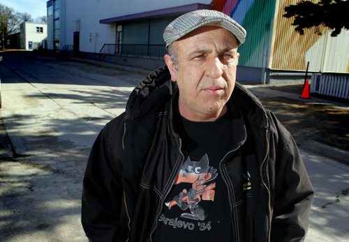 White Balloon film maker Nihad Ademi poses for photos at his work place near Osborne Village. BORIS MINKEVICH/WINNIPEG FREE PRESS MARCH 16, 2015