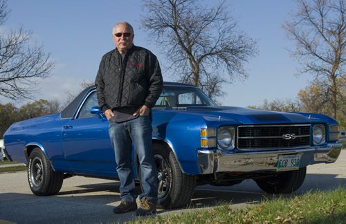 141024 Winnipeg - DAVID LIPNOWSKI / WINNIPEG FREE PRESS  Garry Wazny - 1971 El Camino