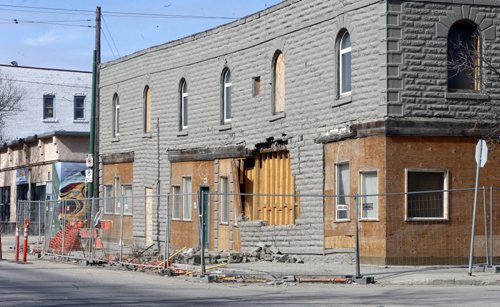 The Hood Block at 543 Sargent Avenue at Langside Street  owned by Sal Infantino  that is set to be demolished.  He also owns the neighbouring X-Cues Billiards and Cafe at 551 Sargent Avenue.  Christian Cassidy "This Was Winnipeg" column  Wayne Glowacki/Winnipeg Free Press March 20 2015