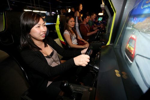 Ivy Cruz and Noy Bounvongxay at Reset Interactive Ultralounge, Saturday, March 14, 2015. (TREVOR HAGAN/WINNIPEG FREE PRESS)