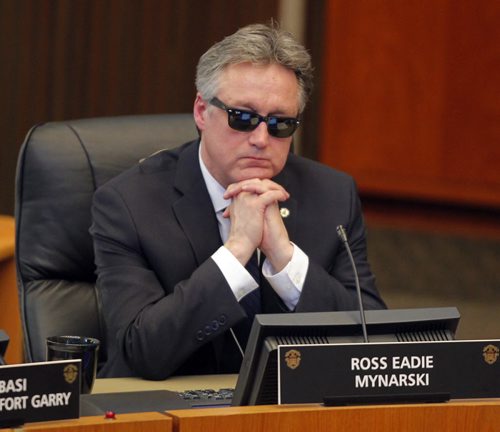 City budget talks at city hall. Ross Eadie - Mynarski. BORIS MINKEVICH/WINNIPEG FREE PRESS MARCH 23, 2015