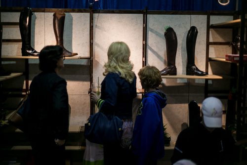 Riding boots for sale at the Royal Manitoba Winter Fair in Brandon, Manitoba March 30, 2015 at the Keystone Centre.  150330 - Monday, March 30, 2015 - (Melissa Tait / Winnipeg Free Press)