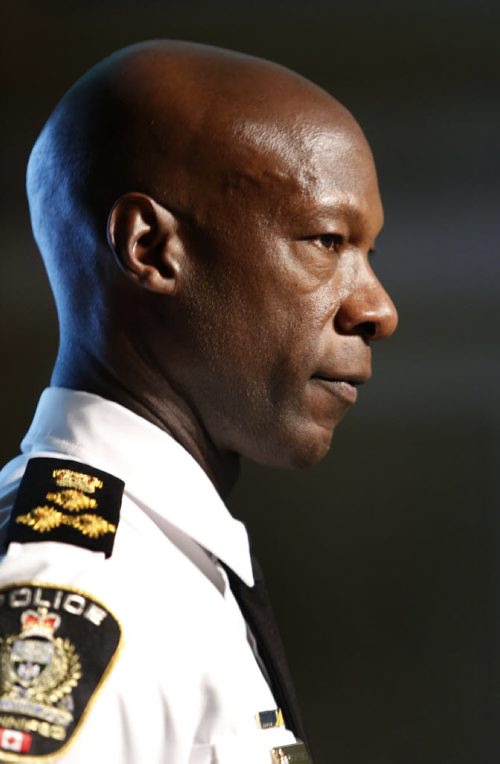 Winnipeg Police Chief Devon Clunis was attending the 2015 Ride for Dad media kick-off at the McPhillips Station Casino. Carol Sanders story Wayne Glowacki/Winnipeg Free Press April 2 2015