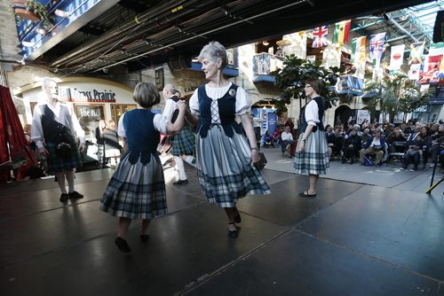 April 6, 2015 - 150406  -  Scottish dancing at the Tartan Day celebration at the Forks Monday, March 6, 2015. John Woods / Winnipeg Free Press