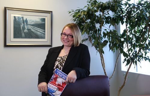 Angela Preteau, an U.S. tax expert based in Winnipeg.   For this  month's Money Matters on comparative analysis of taxation in developed nations.  April 9, 2015 Ruth Bonneville / Winnipeg Free Press.