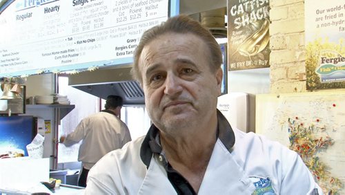 Gus Tsouras Owner, Fergies Fish & Chips at The Forks  April 09, 2015 Tyler Walsh / Winnipeg Free Press