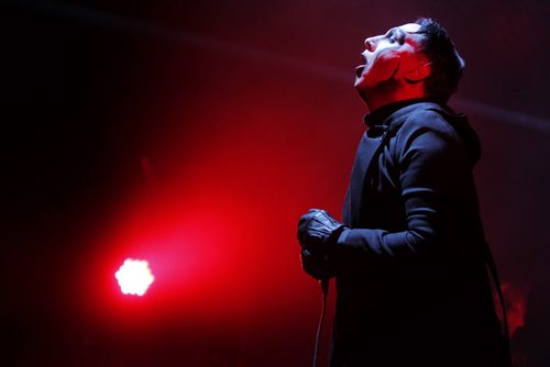 ENT - Marilyn Manson rocks it at the MTS Centre in Winnipeg, Canada. BORIS MINKEVICH/WINNIPEG FREE PRESS APRIL 9, 2015