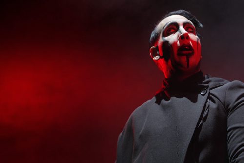 ENT - Marilyn Manson rocks it at the MTS Centre in Winnipeg, Canada. BORIS MINKEVICH/WINNIPEG FREE PRESS APRIL 9, 2015