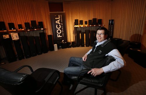 Sunday Xtra. This City.  Brian Reimer Audio celebrates its 40th anniversary this year. Brian Reimer started the biz in his parents' basement in 1975, as a means of paying for his electronics course at Red River. He's been at it, ever since. He is in one of two audio rooms in the store.  Dave Sanderson story Wayne Glowacki/Winnipeg Free Press April 10 2015