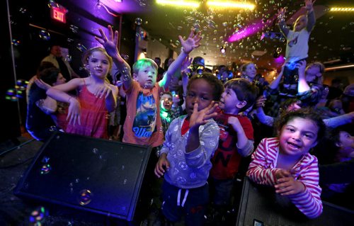 DJ Mama Cutsworth's Family Dance Party at Good Will Social Club for Dave Sanderson 49.8 piece, Sunday, April 12, 2015. (TREVOR HAGAN/WINNIPEG FREE PRESS)