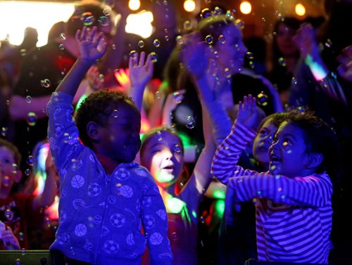 DJ Mama Cutsworth's Family Dance Party at Good Will Social Club for Dave Sanderson 49.8 piece, Sunday, April 12, 2015. (TREVOR HAGAN/WINNIPEG FREE PRESS)