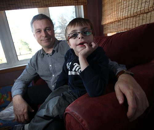 Donald Lepp and his son Russell. Feature is on the pediatric cardiac surgery program 21 years after it was shut down after too many children died. The Lepp family werent part of that, but they have some comments on the current surgical system (shipping kids out of province to either Edmonton, Vancouver or Toronto) and future thoughts  Russell had a heart transplant so thats how they are connected to this. See Kevin Rollason story. April 13, 2015 - (Phil Hossack / Winnipeg Free Press)