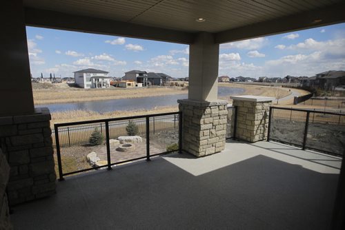 NEW HOMES  - 136 Lake Bend Road. Sheltered walk out area. BORIS MINKEVICH/WINNIPEG FREE PRESS APRIL 13, 2015