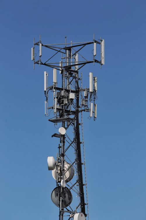 A cellphone tower located at Mountain Ave and Fife Street.  150414 April 14, 2015 Mike Deal / Winnipeg Free Press