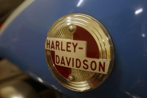 Morden, Manitoba- Gaslight Harley Davidson's Rudy Ens has a collection of 20 vintage Harleys  Close-up of 1957 Panhead 74-See Bill Redekop story- A pr 14, 2015   (JOE BRYKSA / WINNIPEG FREE PRESS)