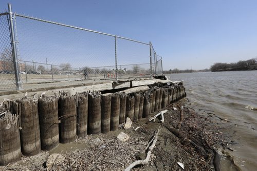 An engineering assessment of the underside of the  Alexander Dock undertaken during the winter months due to low winter river water levels, and the associated preliminary engineering reports, have shown the dock to be unsafe for public use in its current condition, said the city Wayne Glowacki/Winnipeg Free Press April 15 2015