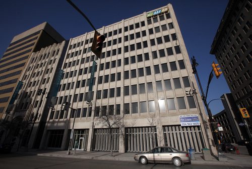 Canadian Wheat Board Building on Main street. See story. April 15, 2015 - (Phil Hossack / Winnipeg Free Press)