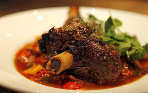 ENT - REST REVIEW - Bellissimo Restaurant & Lounge. Lamb shank. BORIS MINKEVICH/WINNIPEG FREE PRESS APRIL 20, 2015