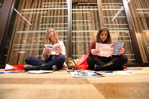 Students from across the city attend the 18th annual Rotary Club Career Symposium at the RBC Convention Centre Tuesday.   Standup photo   Ruth Bonneville / Winnipeg Free Press April 21, 2015