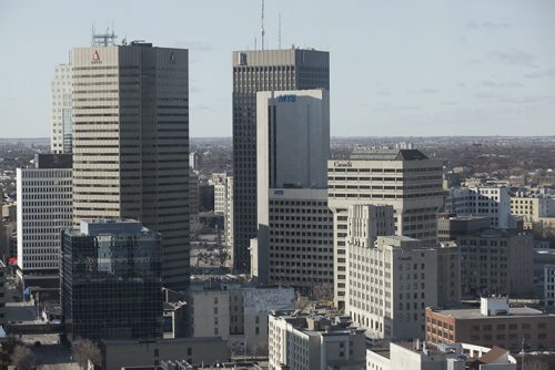 April 21, 2015 - 150421  -  Winnipeg city scape photographed Tuesday, April 21, 2015. John Woods / Winnipeg Free Press   skyline