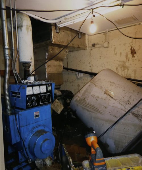 File Photo supplied by Golden Links Lodge shows the damage in the electrical room in the basement after the basement filled with water on April 20 2014. Kevin Rollason photo copy by Wayne Glowacki/Winnipeg Free Press April 22 2015