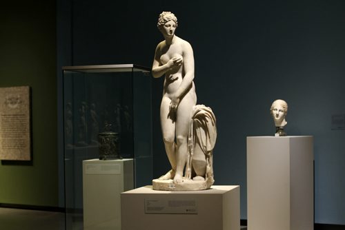 Statue of Aphrodite  at the Olympus exhibit at the Winnipeg Art Gallery.   Ruth Bonneville / Winnipeg Free Press April 23, 2015