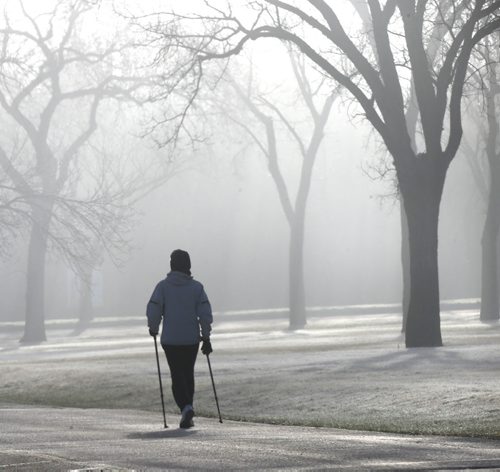 It was a foggy walk in Assiniboine Park Tuesday morning, with a sunny high of 20C in the forecast for the afternoon.Wayne Glowacki / Winnipeg Free Press April 28 2015