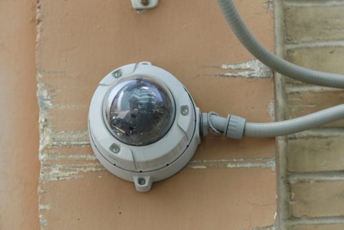 One of the  surveillance cameras behind the APTN building at 339 Portage Ave. Wayne Glowacki / Winnipeg Free Press April 29 2015