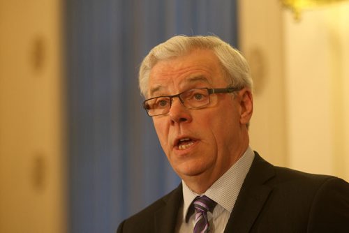 Premier Greg Selinger shuffled his cabinet today and held a swearing in ceremony at the Manitoba Legislature Wednesday -See Bruce Owen and Larry Kusch stories- Apr 29, 2015   (JOE BRYKSA / WINNIPEG FREE PRESS)