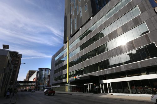 The Alt Hotel at Centrepoint across from the MTS Centre on Portage Ave. officially opened Thursday. Martin Cash story. Wayne Glowacki / Winnipeg Free Press April 30 2015