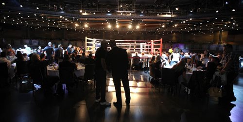 High Stakes Havoc - Patrons surround the ring between bouts Thursday night at Club Regent. April 30, 2015 - (Phil Hossack / Winnipeg Free Press)