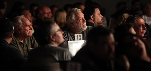 High Stakes Havoc - Patrons take in the action Thursday night at Club Regent. April 30, 2015 - (Phil Hossack / Winnipeg Free Press)