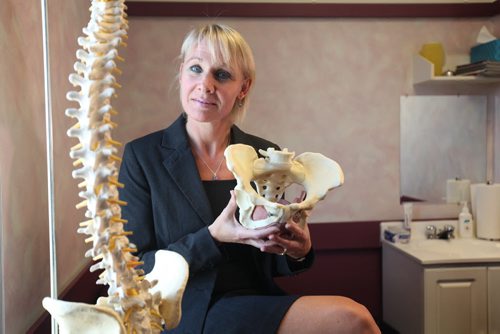 Kelli Berzuk, physiotherapist who specializes in pelvic floor disorders, vaginal physiotherapy at Nova Physiotherapy, See Shamona's Harnett's story.  April 30, 2015 Ruth Bonneville / Winnipeg Free Press