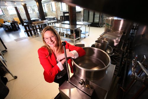 Entrepreneur Sheila Bennett in her new commercial kitchen that just opened in a downtown heritage building  which can be rented out to food producers, caterers and private chefs. See Murray McNeill's business story.  May 01, 2015 Ruth Bonneville / Winnipeg Free Press