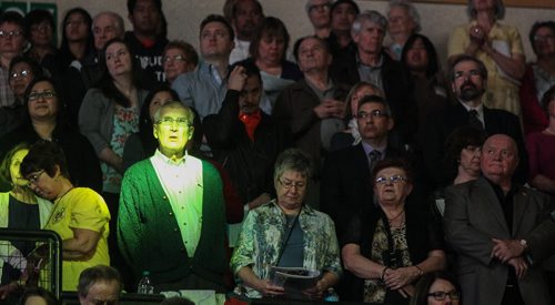 Thousands of Catholics gathered at the MTS Centre to take part in the Centennial Mass Sunday afternoon. 150503 - Sunday, May 03, 2015 -  (MIKE DEAL / WINNIPEG FREE PRESS)