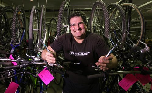 Volunteer Column, Ever since Paul Pelletier retired he has been spending his free time giving back to cyclists as a bike mechanic and instructor at WRENCH.  See story.   May 02, 2015 Ruth Bonneville / Winnipeg Free Press