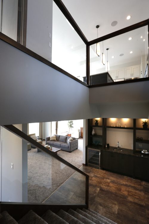 Homes. 106 Lake Bend Road in Bridgwater Lakes.  The view from the stairway to the basement. Contact is Arlt Homes Jason Arlt. Todd Lewys story.  Wayne Glowacki / Winnipeg Free Press May 4 2015