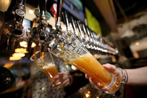 Beer at Barley Brothers for Murray McNeill story about how beer being fastest growing segment of alcohol sales growth, Monday, May 4, 2015. (TREVOR HAGAN/WINNIPEG FREE PRESS)