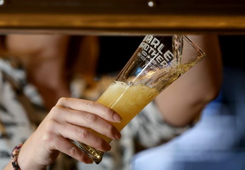 Beer at Barley Brothers for Murray McNeill story about how beer being fastest growing segment of alcohol sales growth, Monday, May 4, 2015. (TREVOR HAGAN/WINNIPEG FREE PRESS)