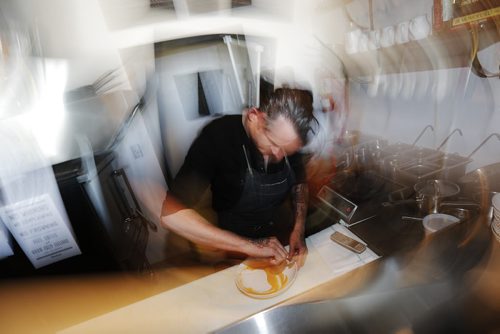 May 5, 2015 - 150505  -  Restaurant  Review - Scott Bagshaw, owner of Enoteca, is photographed in the kitchen of his new restaurant Tuesday, May 5, 2015. John Woods / Winnipeg Free Press