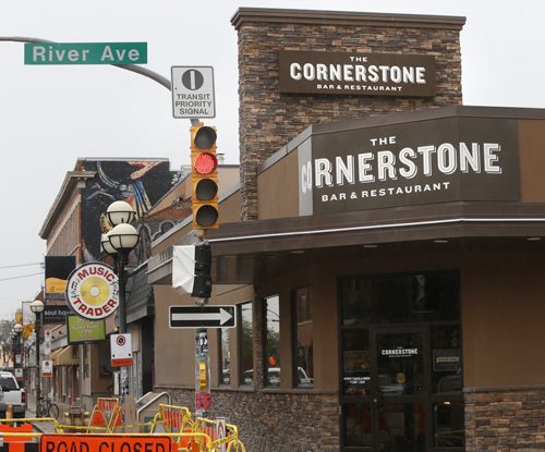 The Cornerstone Bar & Restaurant in the Osborn Village at the corner of River Ave. and Osborne St.  Geoff Kirbyson story. Wayne Glowacki / Winnipeg Free Press May 6 2015