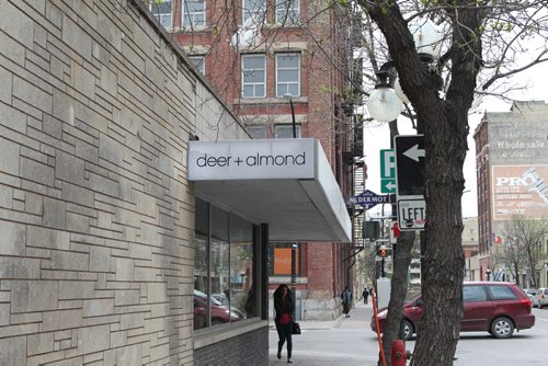 Outside shot of Deer & Almond restaurant in the Exchange District.  May 07, 2015 Ruth Bonneville / Winnipeg Free Press