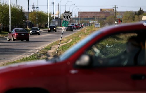 Bike Path sign near Sargent and Empress, Saturday, May 9, 2015. (TREVOR HAGAN/WINNIPEG FREE PRESS)