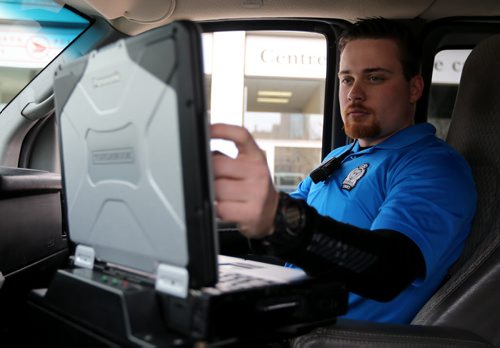 Police Cadet Josh Mrochuk, for Katie May story, Friday, May 8, 2015. (TREVOR HAGAN/WINNIPEG FREE PRESS)