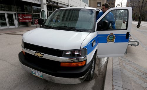 Police Cadet Adam Krasnesky and Cadet Josh Mrochuk, for Katie May story, Friday, May 8, 2015. (TREVOR HAGAN/WINNIPEG FREE PRESS)