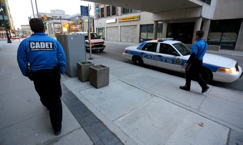 Police Cadet Adam Krasnesky and Cadet Josh Mrochuk, for Katie May story, Friday, May 8, 2015. (TREVOR HAGAN/WINNIPEG FREE PRESS)