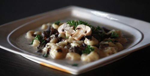 Bermax Caffe gnocchi with mushroom. See MArion Warhaft's story. May 11, 2015 - (Phil Hossack / Winnipeg Free Press)