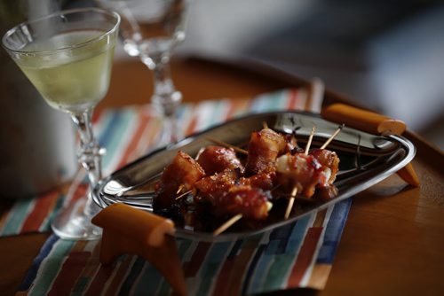 May 11, 2015 - 150511  -  Betty Draper's Rumaki and Gin Gimlet for Food Front photographed Monday, May 11, 2015.  John Woods / Winnipeg Free Press