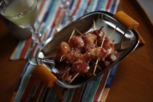 May 11, 2015 - 150511  -  Betty Draper's Rumaki and Gin Gimlet for Food Front photographed Monday, May 11, 2015.  John Woods / Winnipeg Free Press