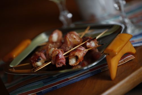 May 11, 2015 - 150511  -  Betty Draper's Rumaki and Gin Gimlet for Food Front photographed Monday, May 11, 2015.  John Woods / Winnipeg Free Press